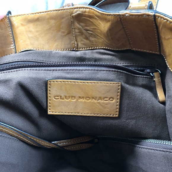 Club Monaco Tan Patent Tote - Picture 6 of 16